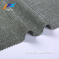Tela gris 100% poliéster de la prenda de punto de la materia textil casera